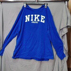 Nike tee. Long sleeve. Athletic cut. XXL Blue
